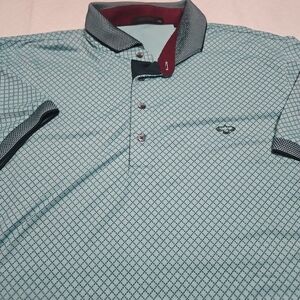 Greyson Teal and Black Checkered Polo